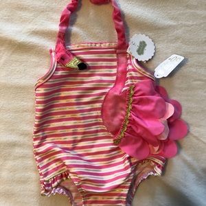 Mud pie flamingo bathing suit